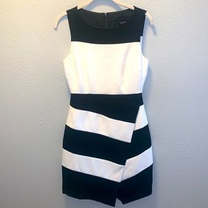 Laundry by Shelli Segal Black White Dress Women’s Sz  2
